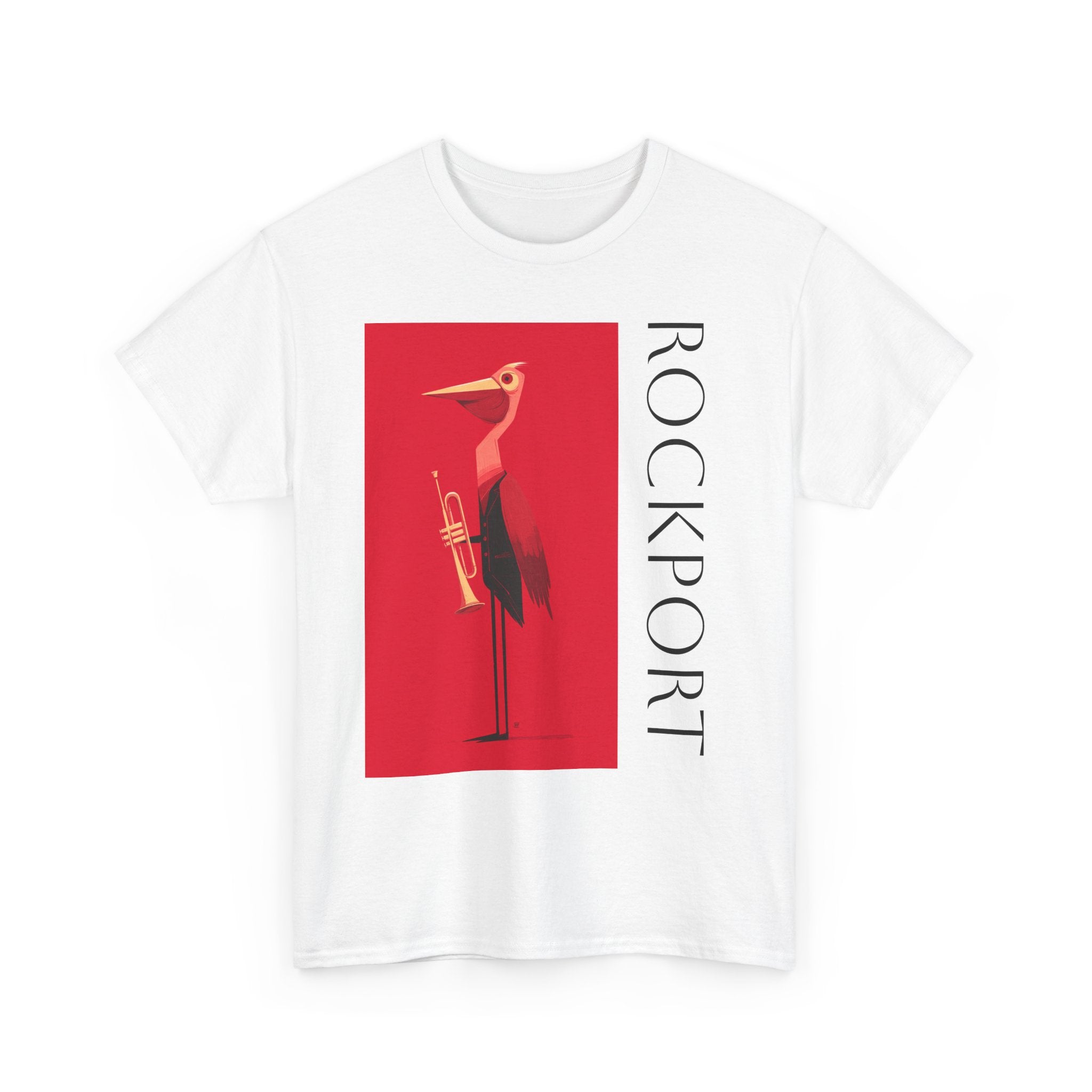 T-Shirt — Rockport Trumpet Bird Graphic Tee