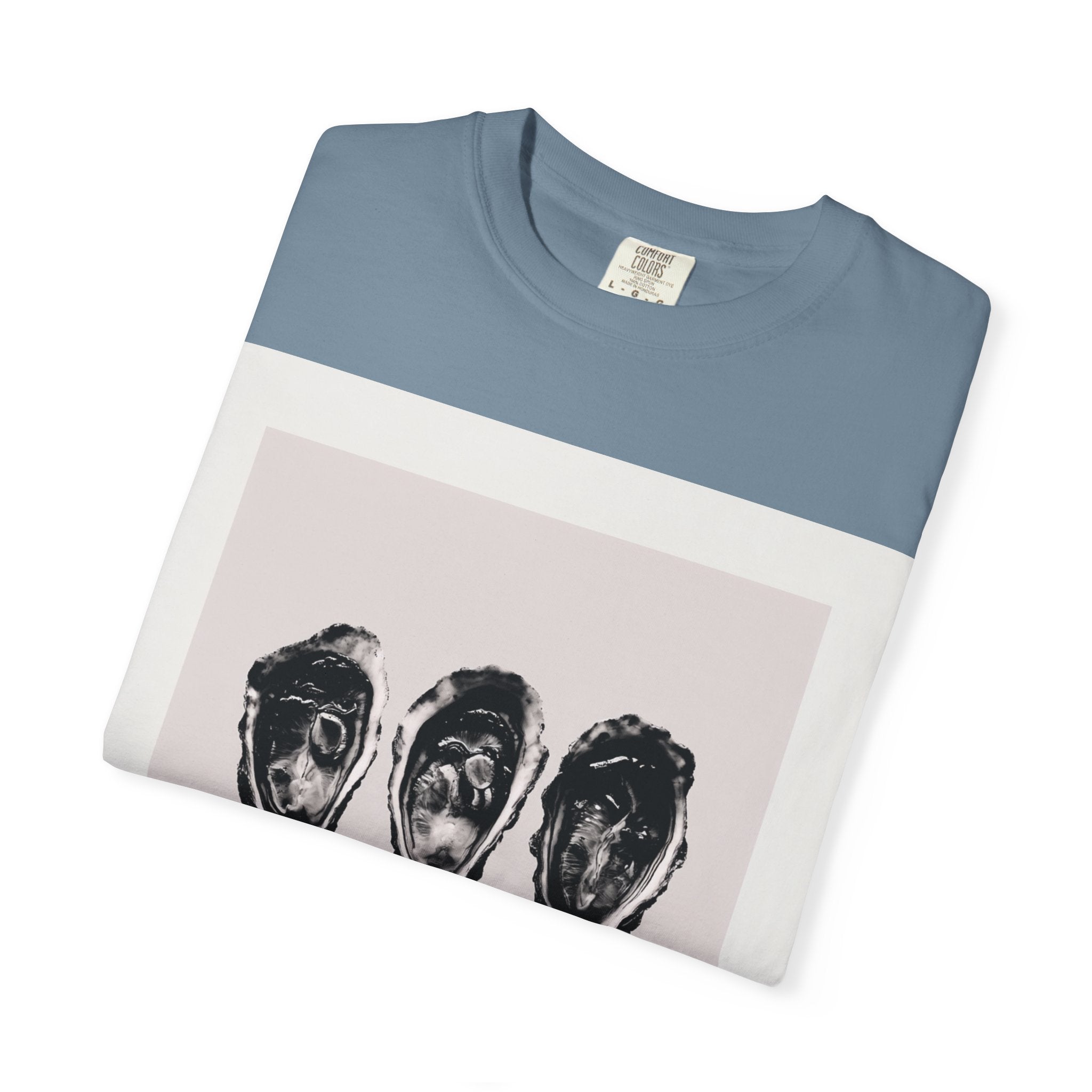 Oysterfest Art Tee — Minimal Coastal Graphic T-Shirt