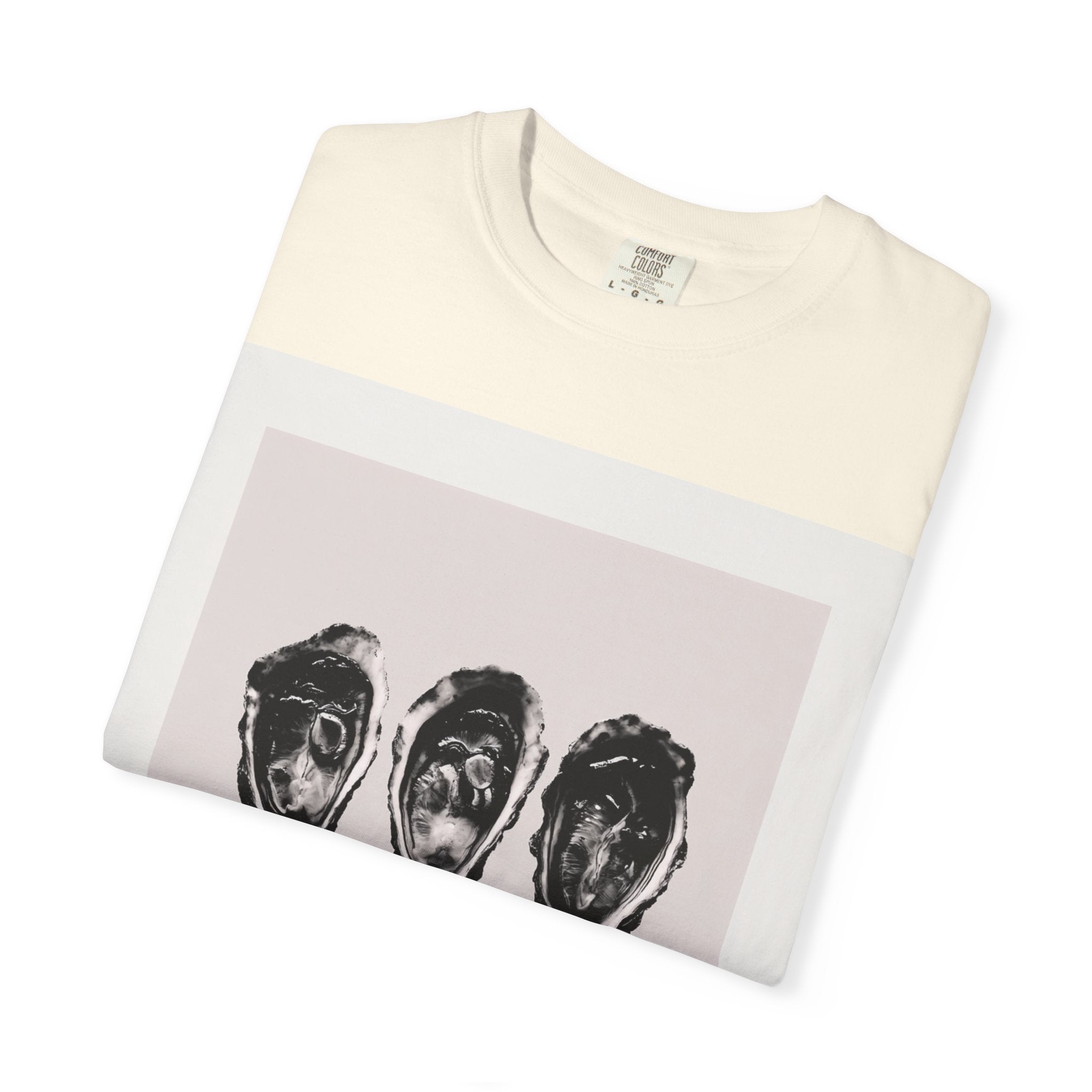 Oysterfest Art Tee — Minimal Coastal Graphic T-Shirt